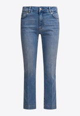Sportmax Schermo Straight-Leg Cropped Jeans Blue 2522186265SCHERMO005_482d2195-1472-4074-bd72-35ed49476365