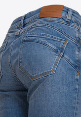 Sportmax Schermo Straight-Leg Cropped Jeans Blue 2522186265SCHERMO005_482d2195-1472-4074-bd72-35ed49476365