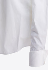 Sportmax Oste Logo Embroidered Buttoned Shirt White 2522196011OSTE001_82542
