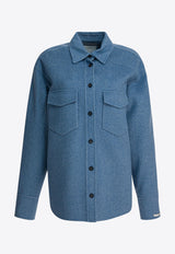 Sportmax Palpiti Wool Button-Up Overshirt Light Blue 2522196023PALPITI001_d304f4ba-240f-4f9d-af60-b0d910770e7c