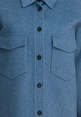 Sportmax Palpiti Wool Button-Up Overshirt Light Blue 2522196023PALPITI001_d304f4ba-240f-4f9d-af60-b0d910770e7c