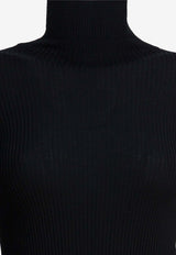 Sportmax Niagara High-Neck Knitted Sweater Black 2522366012NIAGARA006_5ecef912-9d8d-4808-9db4-067f7f73bc13