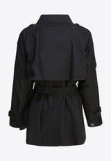 Max Mara The Cube Caroline Double-Breasted Trench Coat Black 2529026044CAROLINE017_4448739a-cd24-45a6-9710-1199a1d61ced