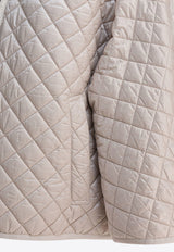 Max Mara The Cube Delfina Quilted Zip-Up Jacket Ivory 2529736034DELFINA028_82469