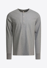 Merz b. Schwanen Seraphim Henley Long-Sleeved T-shirt Gray 2M0680_7ca473bf-cfb2-4896-a9d9-15aa4a1b432a