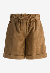 Moncler Enfant Girls Bermuda Shorts Brown