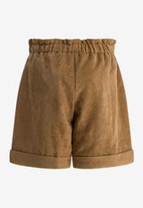 Moncler Enfant Girls Bermuda Shorts Brown