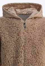 Moncler Kids Boys Teddy Zip-Up Hoodie Beige 8G0001389B0G268_53227ffe-f4da-478d-8237-f6997650cd85