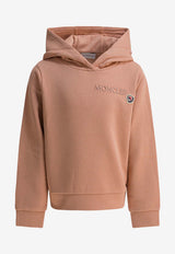 Moncler Enfant Boys Logo-Printed Hooded Sweatshirt Pink