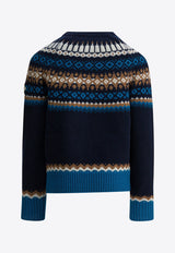 Moncler Kids Boys Patterned Wool Sweater Multicolor 9C00011-M1115778_2843a347-fd73-4904-88af-f7cb2ffaded4