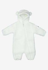 Moncler Kids Babies Logo Patched Zip-Up Onesie White ROMPER8L00009-89A3X032_3877c2b9-ca7a-428c-b798-ca09e0e48a2f