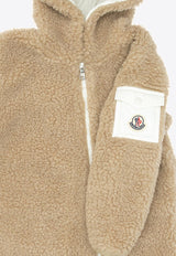 Moncler Enfant Baby Boys Patched Tracksuit Beige