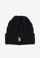 Moncler Grenoble Cable Knit Wool Beanie Black 3B00013-M1172999_65f903d1-610a-400a-9bab-ce7466f9b566