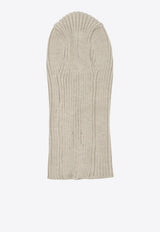 Needles Embroidered Logo Wool Balaclava Beige RW057A-BEIGE_4de59125-7942-4f3c-8561-2b988d7bb6d1