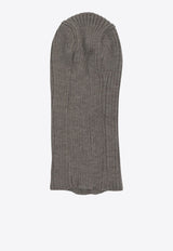 Needles Embroidered Logo Wool Balaclava Gray RW057B-GREY_7bd3a8c9-1de8-4b27-b567-cae51bcca27c