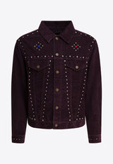 Needles Studded Corduroy Denim Jacket Purple RW167A-BURGUNDY_3223c3c6-1530-47bc-8b2b-2231db59617d