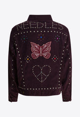Needles Studded Corduroy Denim Jacket Purple RW167A-BURGUNDY_3223c3c6-1530-47bc-8b2b-2231db59617d