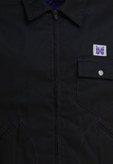 Needles Pe/C Zip-Up Lightweight Jacket Black RW211C-BLACK_6bad1a01-667f-44f7-b4b1-40026795ff36