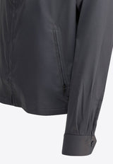 Needles Embroidered-Logo Calvary Twill Jacket Gray RW254A-GREY_6d91d7ae-7b25-4d1c-840b-1a670bf8c1f2