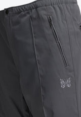 Needles Embroidered-Logo Tailored Pants Gray RW256A-GREY_1addafdf-a67c-4460-a42d-f26889c092a0