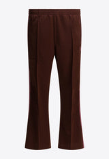 Needles Poly Smooth Logo Track Pants Bordeaux RW316A-BROWN_bdb7eb98-451b-401e-a7ef-f7da66f2ecef