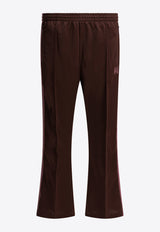 Needles Poly Smooth Logo Boot-Cut Pants Bordeaux RW318A-BROWN_b85ce7cf-61ce-4b43-8bec-24c364074c6b