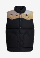 Needles Printed Down Vest RW431C-BLACK_29d3de51-057a-4410-964c-4dd5edee3614