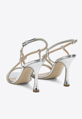 Ninalilou Mya 95 Embellished-Knot Sandals Silver 351037MYALIVING ARGENTO_3f656ad8-91c5-409f-a050-79d18c946fef