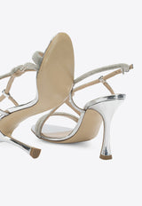 Ninalilou Mya 95 Embellished-Knot Sandals Silver 351037MYALIVING ARGENTO_3f656ad8-91c5-409f-a050-79d18c946fef