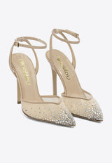 Ninalilou Avril 105 Crystal-Embellished Mesh Pumps Beige 351222NAPPA+RETESHELL_36fa2e59-3257-443e-9bb4-4218c7fc2b62