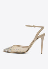 Ninalilou Avril 105 Crystal-Embellished Mesh Pumps Beige 351222NAPPA+RETESHELL_36fa2e59-3257-443e-9bb4-4218c7fc2b62