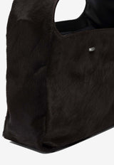 Our Legacy Brick Leather Top Handle Bag Brown A4258BCHCHOCOLATE HAIR ON HIDE_71d5675b-bd11-41f5-8a70-48b15316516b