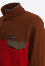 Patagonia Colorblocked Synchilla Snap-T Sweatshirt Red 25551AMRE_28874dad-667a-4031-b053-b2122875d3bc