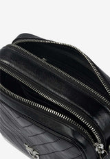 PINKO Medium Chevron Leather Crossbody Bag Black 104336A2JCZ99E_2bf3e4d7-474a-4b54-8b09-f955f7f909c9