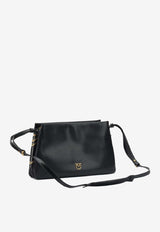 PINKO One, Two, Three Leather Shoulder Bag Black 105161A0QOZ99Q_cbb25bdc-95d0-4694-9ed1-d15dfd68c1e6