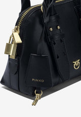 PINKO Mini Escape Leather Top Handle Bag Black 105333A0QOZ99V_e2a230d8-64c2-423b-b547-251430dfa2b2