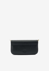 PINKO Saddle Leather Shoulder Bag Black 105349A1ZXZ99Q_b3142ad9-eeb7-4ac1-ad08-b51b846a79e8