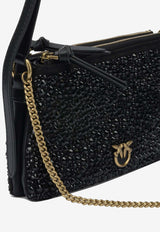 Pinko Mini Crystals-Embellished Crossbody Bag 105359A2WFZ99Q_c055d14f-455b-407d-9320-70725e16eb45