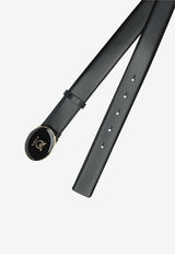 PINKO Buckled Leather Belt Black 105478A2QLZ99L_b738f008-b1e6-4de4-a392-5a220bcf6c44