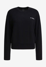PINKO Love Birds Intarsia Knit Sweater Black 105561A2SIZZ2_82856