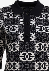 PINKO Love Birds Jacquard Mini Dress Black 106039A2YDZZ2_17e2e1a4-db60-4988-b342-8236c4fe1f86