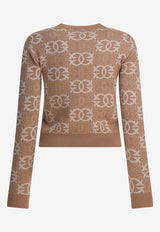 Pinko Love Birds-Print Crewneck Sweater 106041A2YDC4Z_e645d383-50df-447c-9a1f-88b6978ccf31