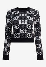 PINKO Love Birds Jacquard Sweater Black 106041A2YDZZ2_627589a6-f5cd-44d0-b3ed-f33e94ae7f6b