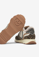 PINKO Zoe 01 Leather and Suede Sneakers Beige SS0087P121M36_6b728f14-2d26-44fe-b851-6ef3eb851fd9