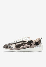 PINKO Reby 10 Sequined Sneakers Bronze SS0123T046L15_48de7ee2-8e02-48f7-9a01-7ed1130d5ca0