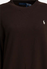 Polo Ralph Lauren Embroidered Pony Sweatshirt Brown 211971697008CIRCUIT BROWN_3dd8059b-e572-4091-8685-eb7e39b31ea1