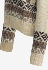 Polo Ralph Lauren V-neck Patterned Sweater Beige 211978621001PEBBLE MULTI_c6fd5a10-c3ec-4863-ba3e-b2d668bec010