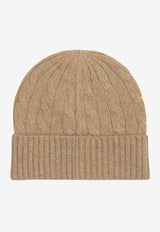 Polo Ralph Lauren Cable Knit Pony Wool Beanie Beige 455981442004CAMEL_b1d50b33-5e78-4f84-8bde-92362b442bdb