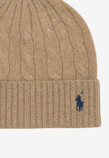 Polo Ralph Lauren Cable Knit Pony Wool Beanie Beige 455981442004CAMEL_b1d50b33-5e78-4f84-8bde-92362b442bdb