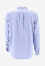 Polo Ralph Lauren Logo Embroidered Buttoned Shirt Light Blue 710792041002BLUE_82966